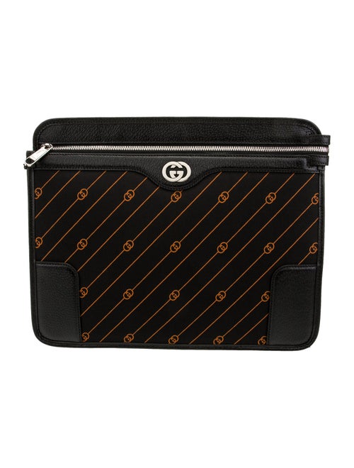 Gucci Canvas Interlocking Medium Messenger Bag