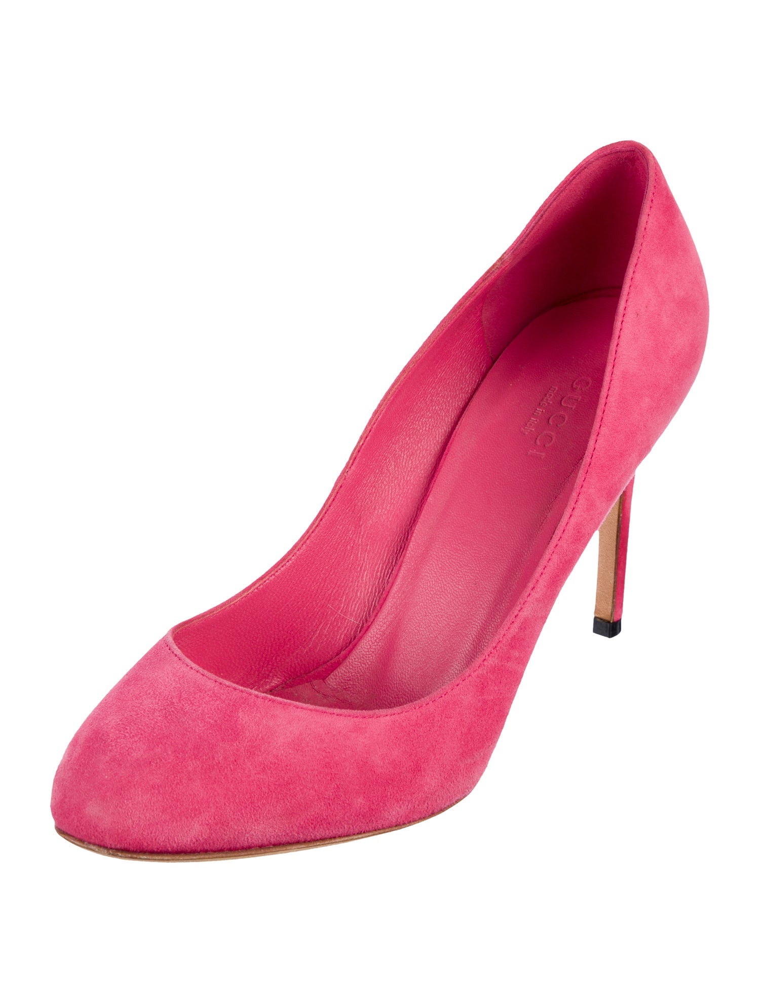 Gucci Sylvie Web Accent Leather Pumps
