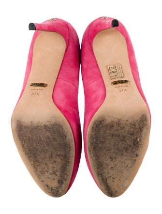 Gucci Sylvie Web Accent Leather Pumps