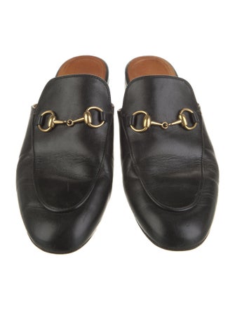 Gucci Horsebit Accent Leather Mules