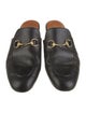 Gucci Horsebit Accent Leather Mules