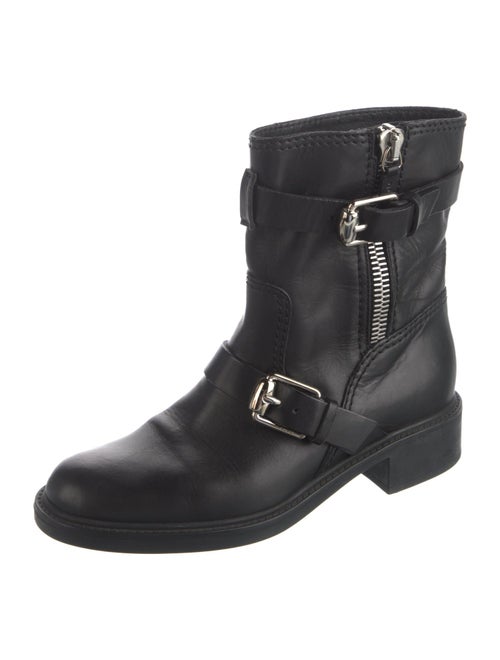 Gucci Leather Moto Boots