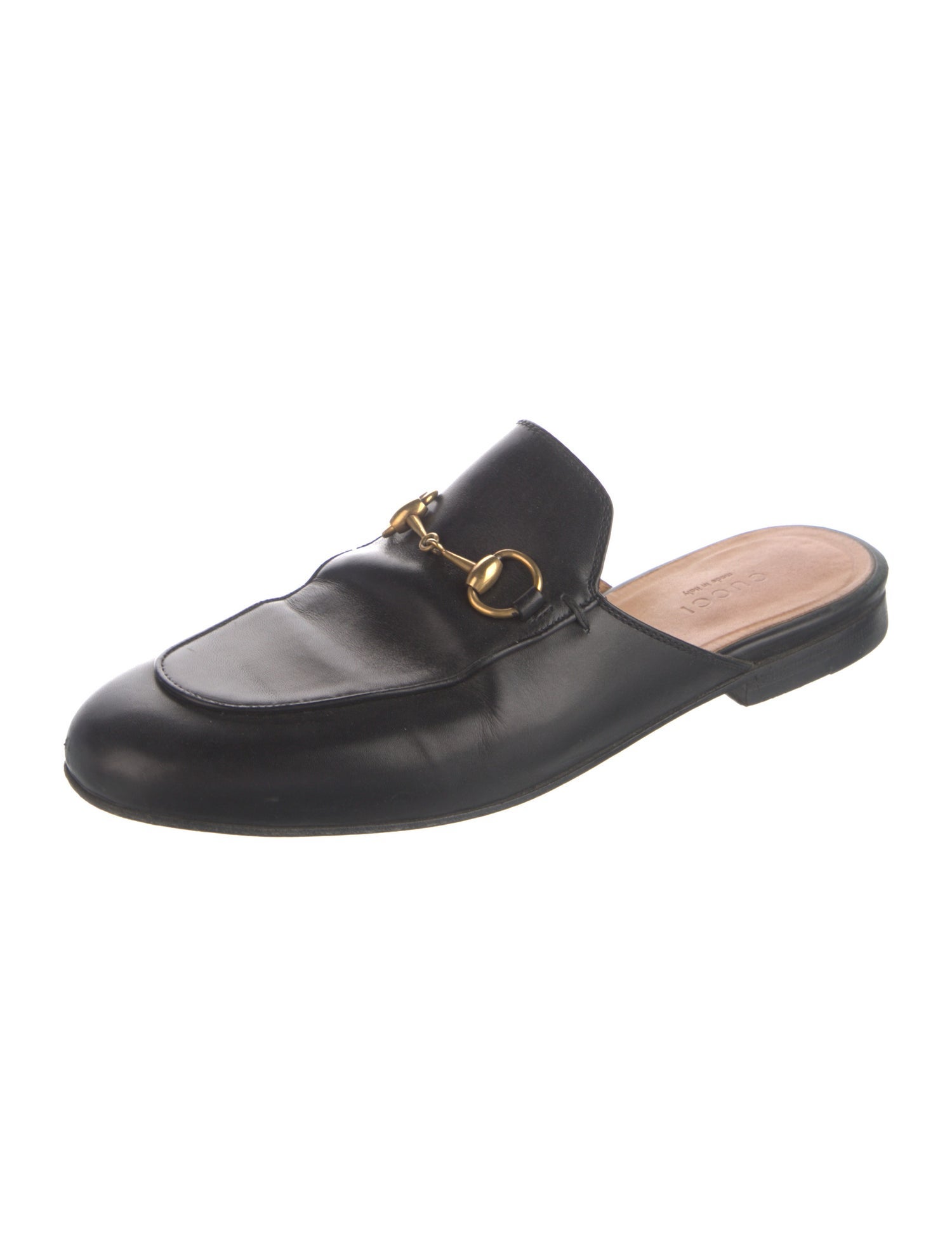 Gucci Horsebit Accent Leather Mules