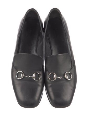 Gucci Horsebit Accent Leather Loafers