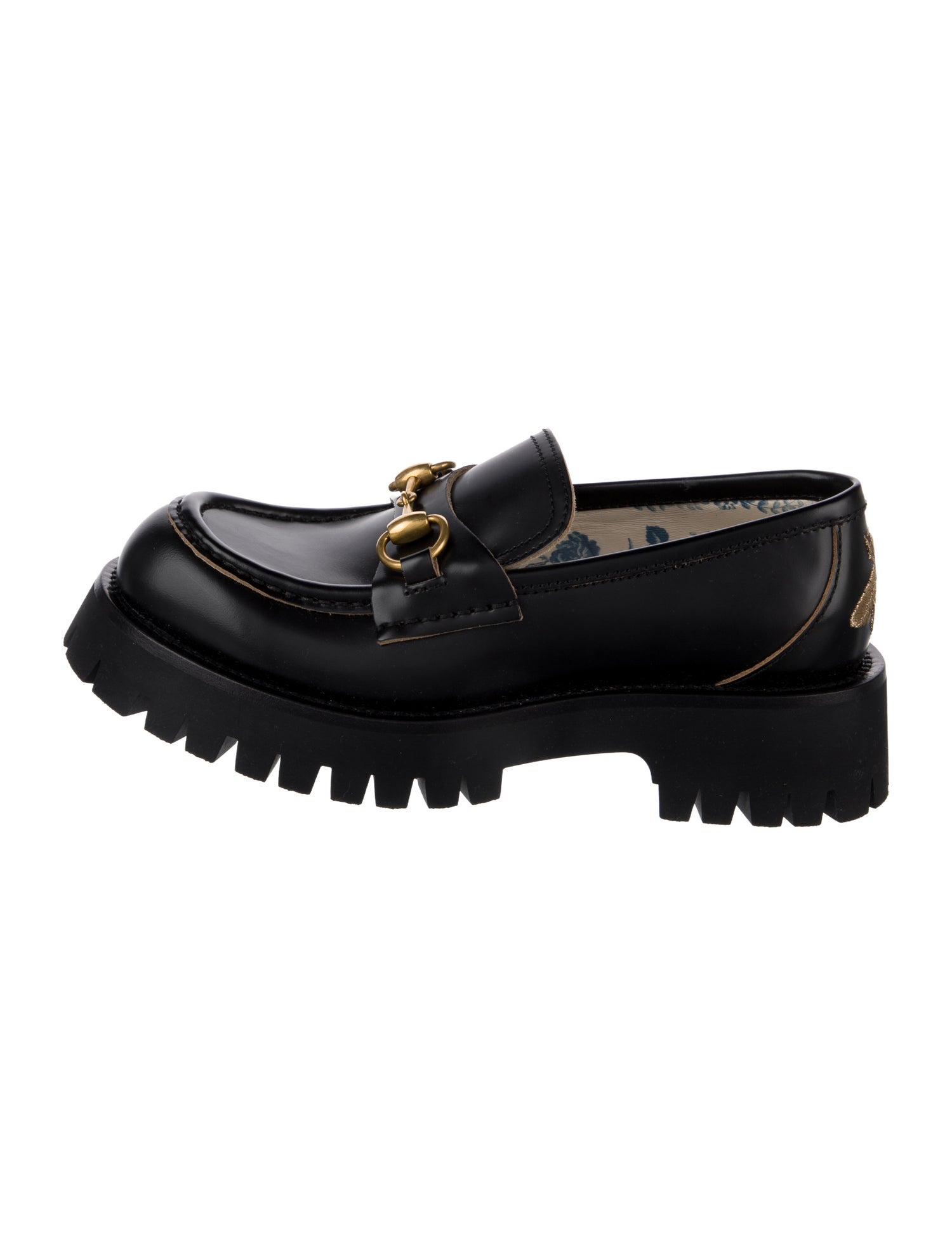 Gucci Horsebit Accent Leather Loafers