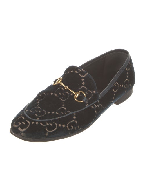 Gucci Horsebit Accent Velvet Loafers