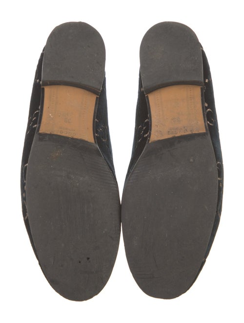 Gucci Horsebit Accent Velvet Loafers