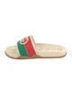 Gucci Web Accent Rubber Slides