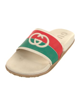 Gucci Web Accent Rubber Slides