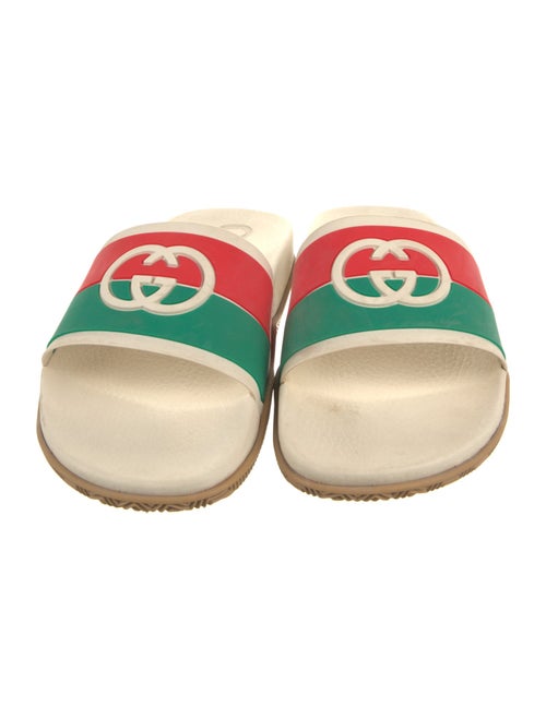 Gucci Web Accent Rubber Slides