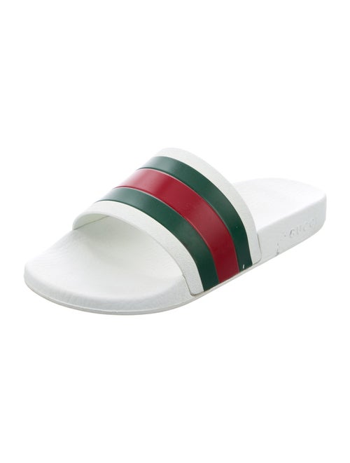 Gucci Web Accent Rubber Slides