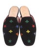 Gucci Bee Accent Velvet Mules