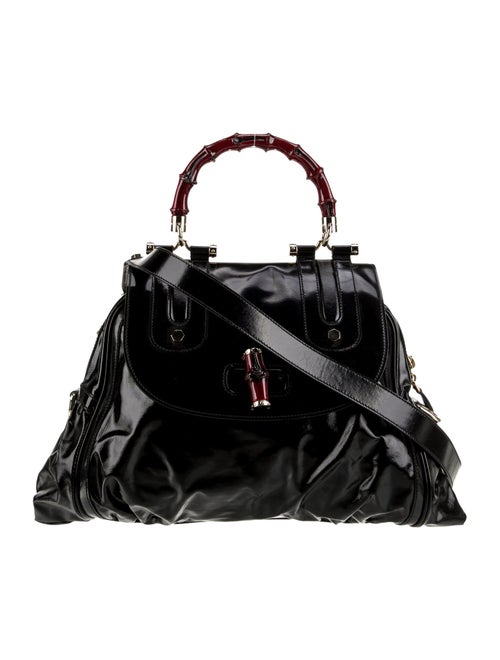 Gucci Bamboo Pop Bamboo Bowler Bag