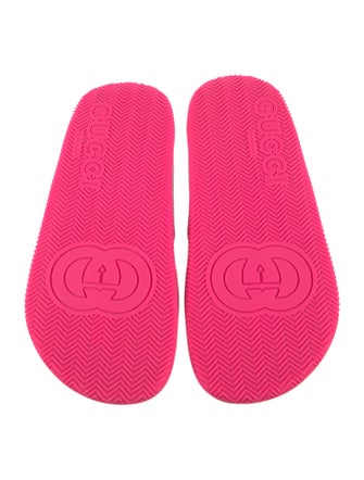 Gucci Web Accent Rubber Slides