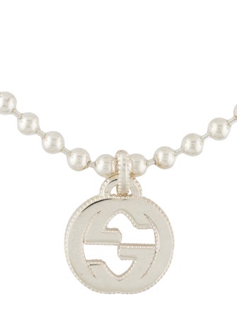 Gucci Interlocking G Textured Charm Bracelet
