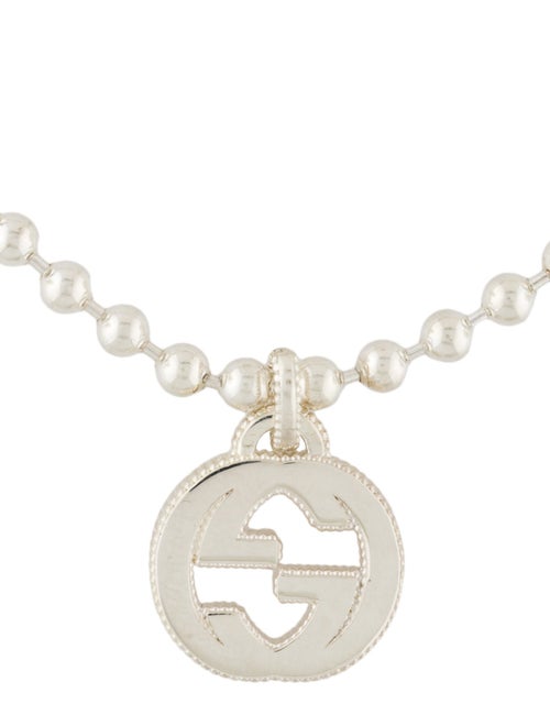 Gucci Interlocking G Textured Charm Bracelet