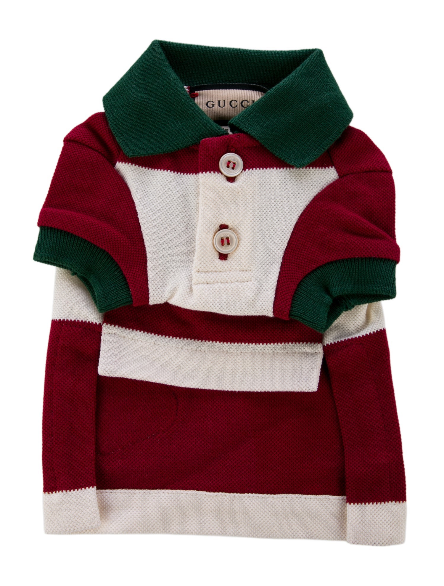 Gucci Cotton Pet Strawberry Polo Shirt