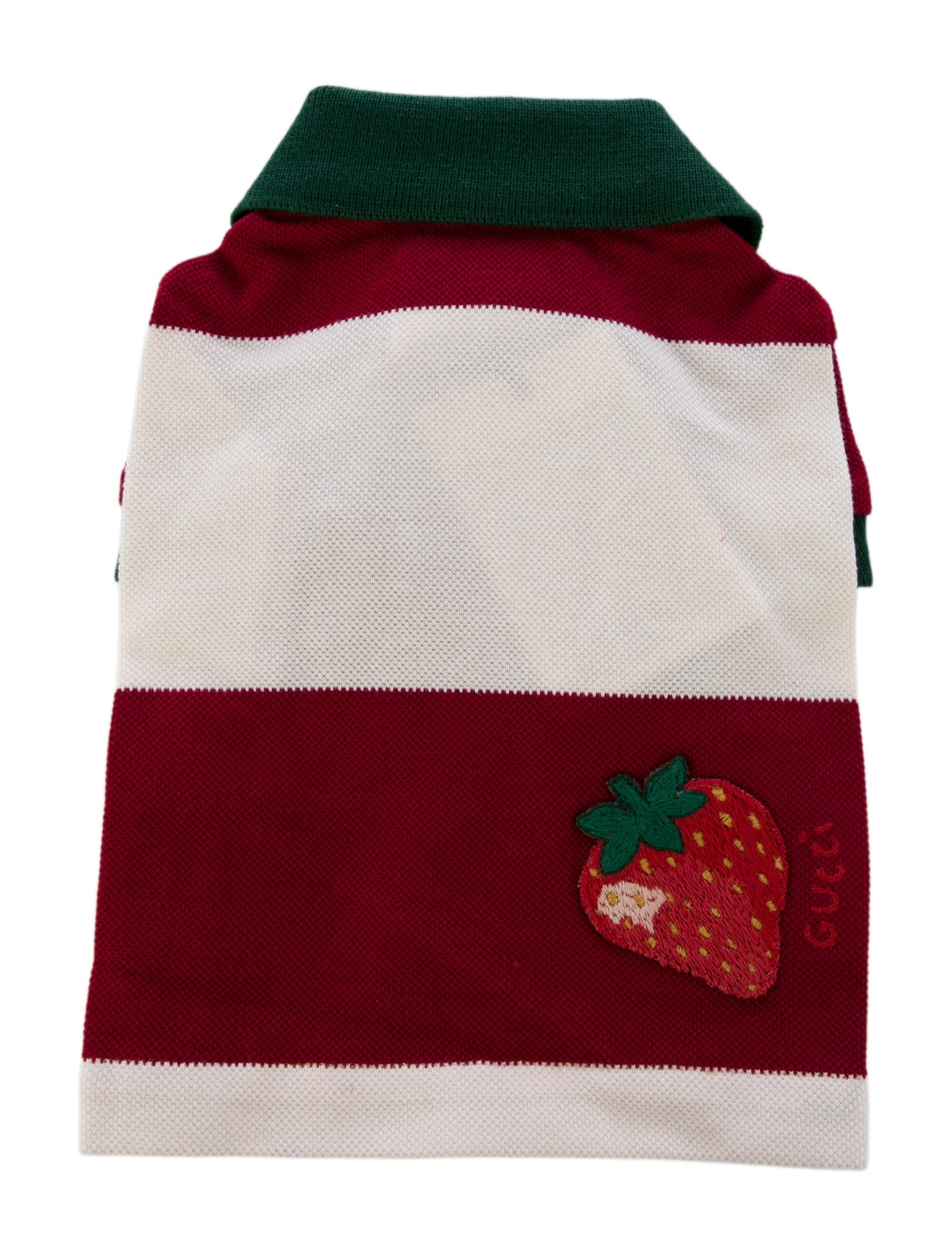 Gucci Cotton Pet Strawberry Polo Shirt