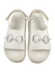 Gucci Horsebit Accent Rubber Slingback Sandals