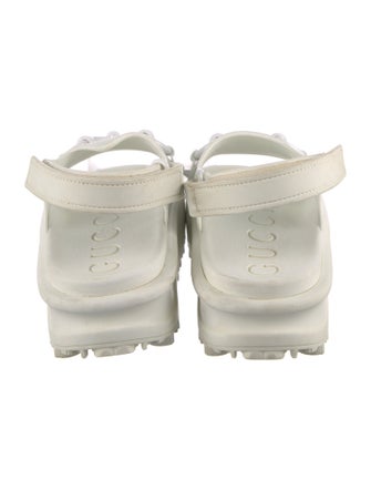 Gucci Horsebit Accent Rubber Slingback Sandals