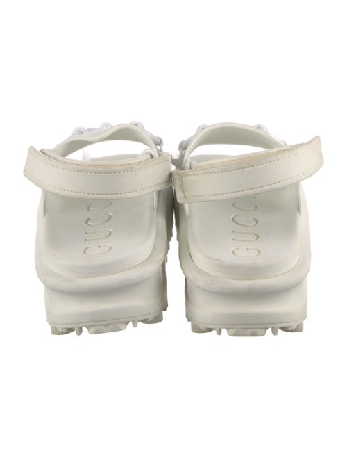 Gucci Horsebit Accent Rubber Slingback Sandals