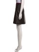 Gucci Lamb Leather Knee-Length Skirt