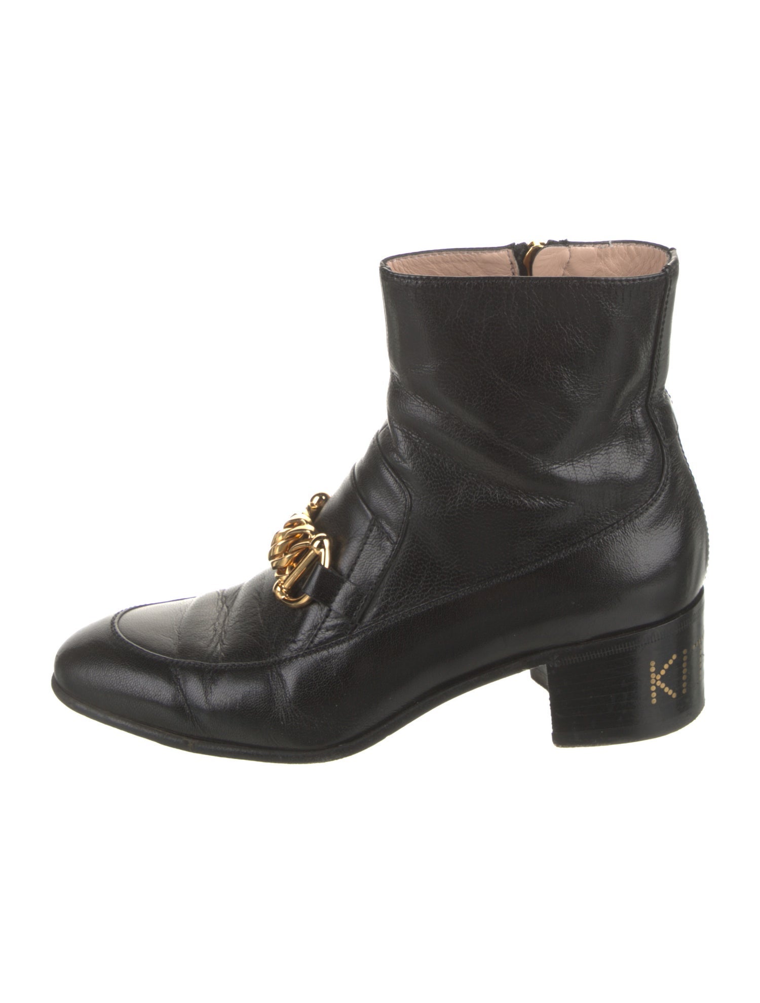 Gucci Horsebit Accent Leather Boots