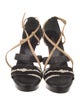 Gucci Leather T-Strap Sandals