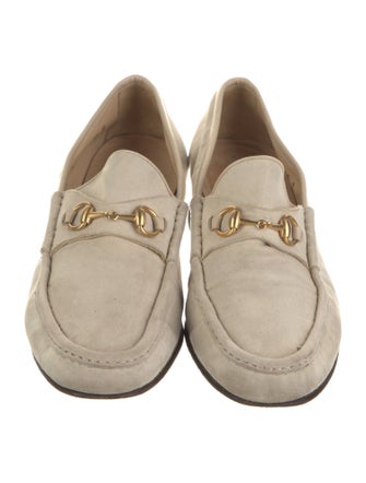 Gucci Horsebit Accent Suede Loafers