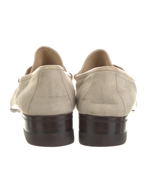 Gucci Horsebit Accent Suede Loafers