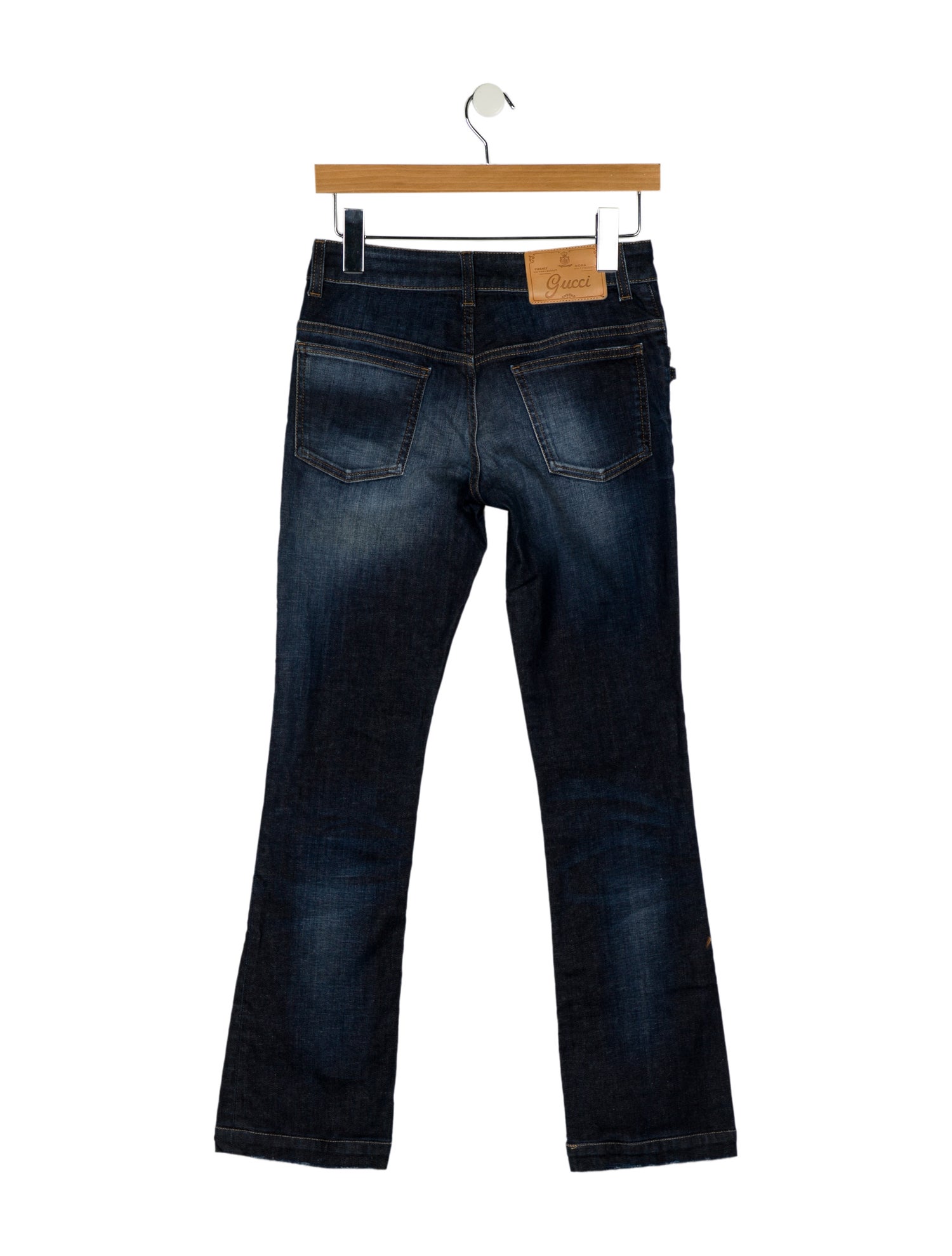 Gucci Mid-Rise Straight Leg Jeans