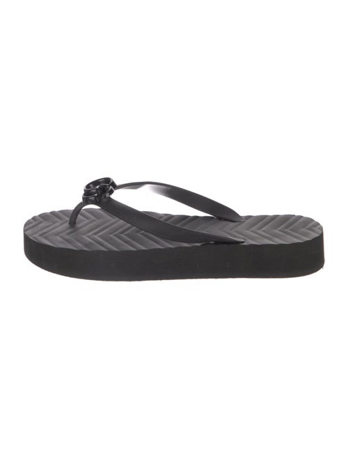Gucci Double G Logo Rubber Flip Flops