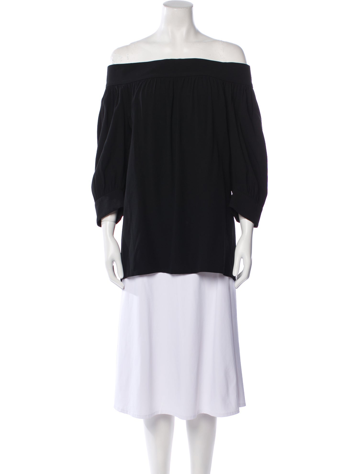 Gucci Alligator Off-The-Shoulder Tunic