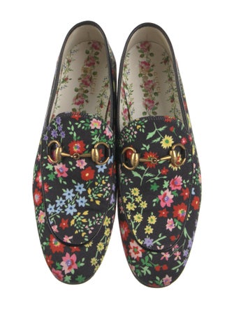 Gucci 1955 Horsebit Accent Canvas Loafers