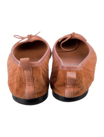 Gucci Micro GG Monogram Suede Ballet Flats