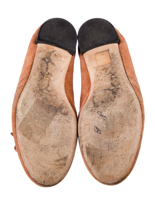 Gucci Micro GG Monogram Suede Ballet Flats