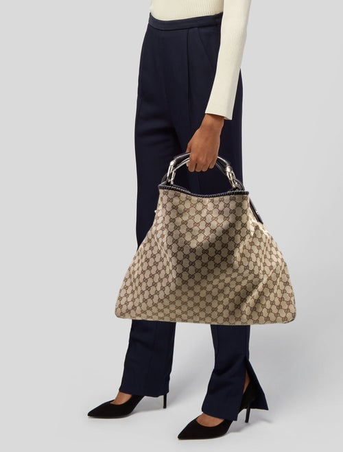 Gucci GG Canvas Top Handle Bag