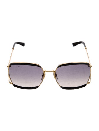 Gucci Bamboo Accent Oversize Sunglasses