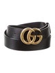 Gucci Double G Logo Leather Belt