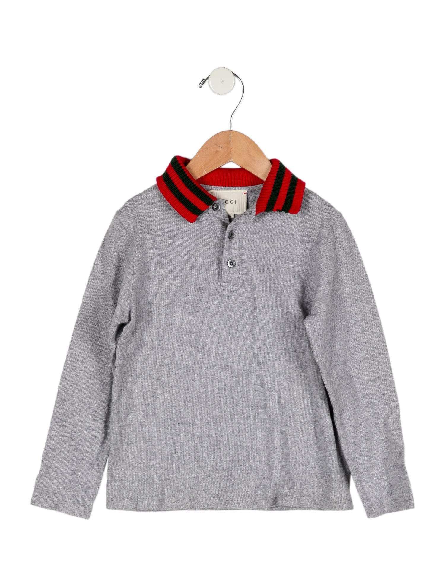 Gucci Boys' Long Sleeve Polo Shirt