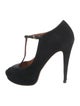 Gucci Suede T-Strap Pumps