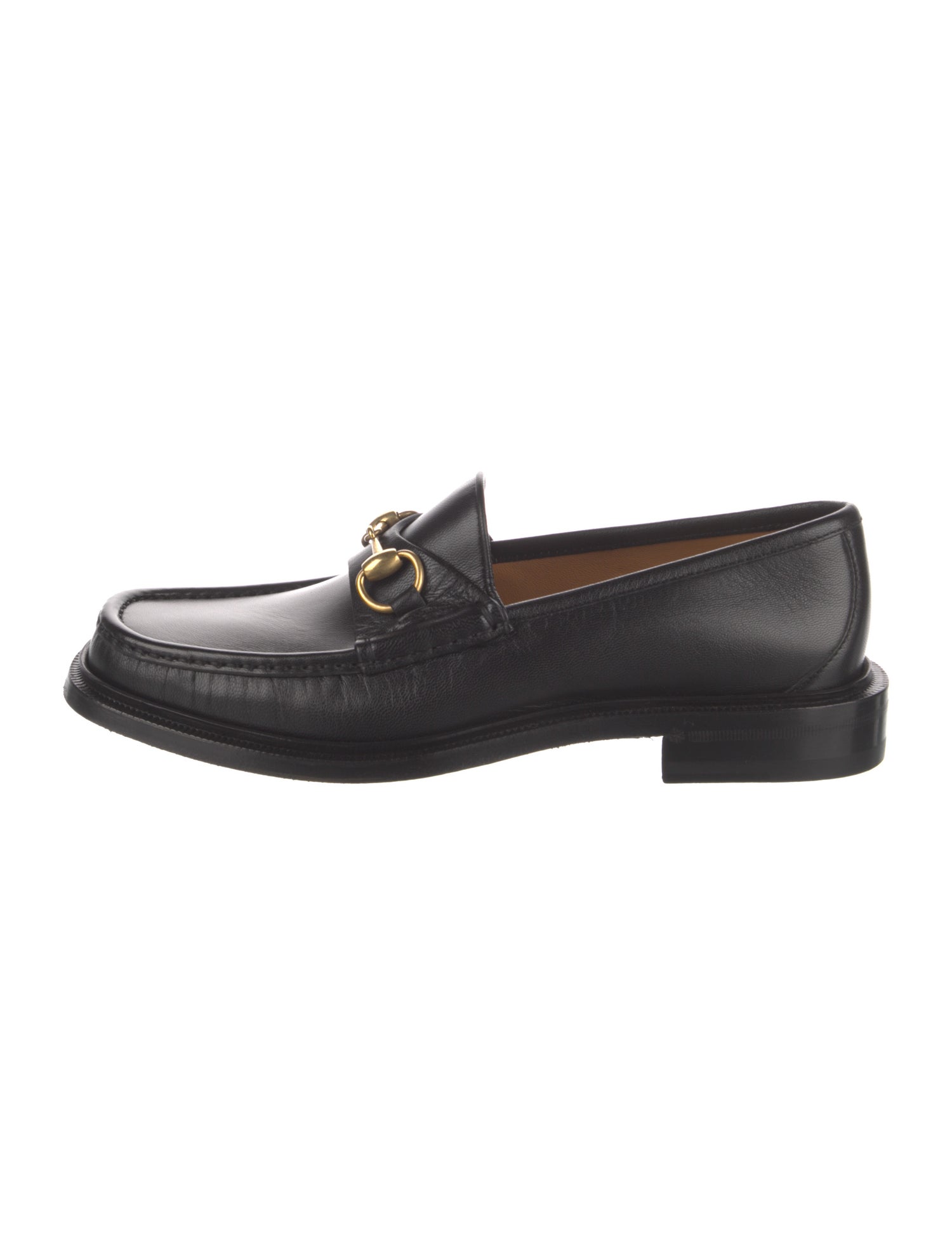 Gucci Horsebit Accent Leather Loafers