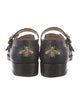 Gucci Bee Accent Leather Mary Jane Flats