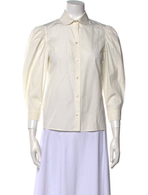 Gucci 2016 Three-Quarter Sleeve Button-Up Top