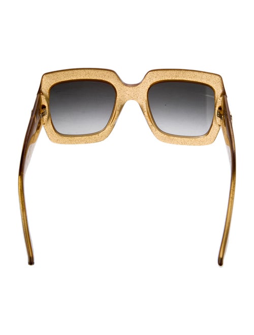 Gucci Double G Logo Square Sunglasses