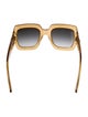 Gucci Double G Logo Square Sunglasses