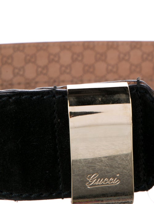 Gucci Microguccissima Pattern Suede Waist Belt