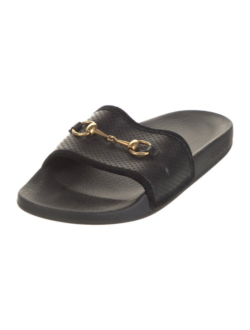 Gucci 1955 Horsebit Accent Leather Slides
