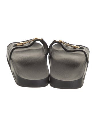 Gucci 1955 Horsebit Accent Leather Slides