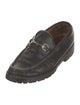 Gucci Horsebit Accent Leather Loafers